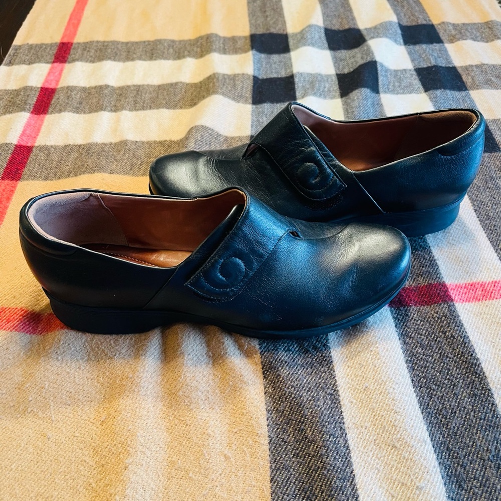 Clarks Black Leather Loafers